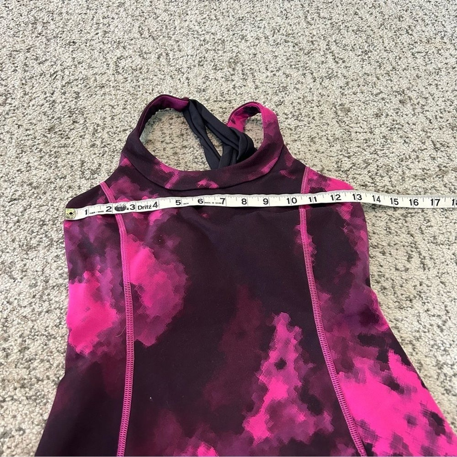 Lululemon Blooming Pixie Raspberry Black & Black … - image 12