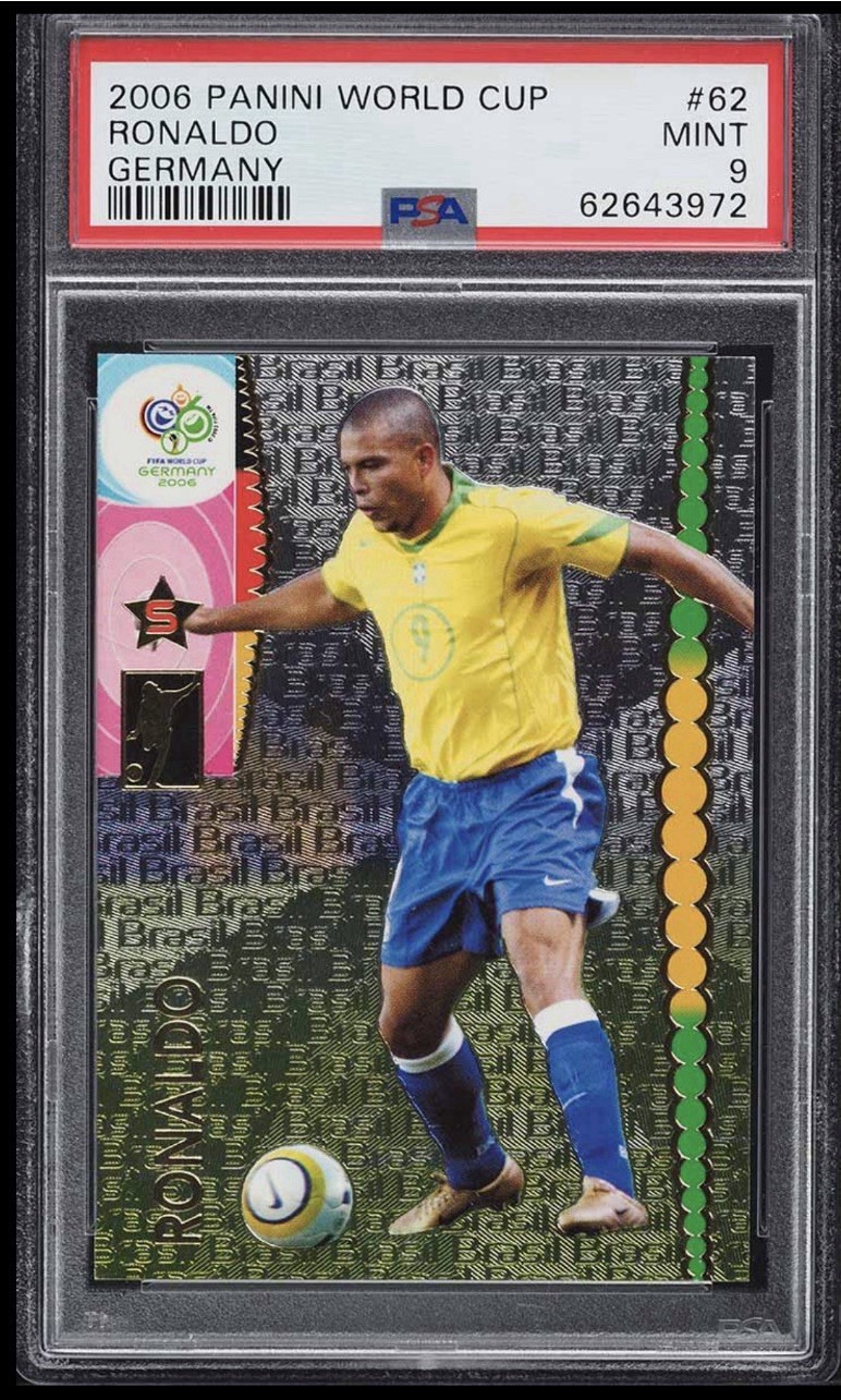 2006 PANINI WORLD CUP RONALDO GERMANY #62 PSA 9
