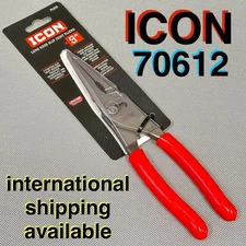 NEW! ICON 9" Long Needle Nose Slip Joint Adjustable Pliers 70612 - FREE SHIPPING