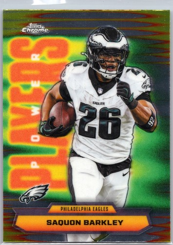 Saquon Barkley Power Players 2025 Topps Chrome #PP-13