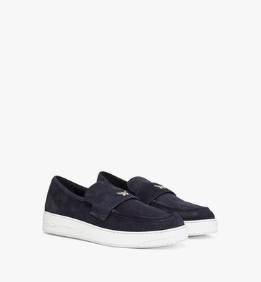 BNWT MCM Neo Terrain Driving Shoes In Calf Suede In Navy Blazer Sz US 8 / 41 EU