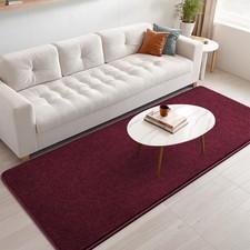 Nuttumico 2x6 Feet Rug Runners for Hallways, Burgundy Area Rugs for Bedroom