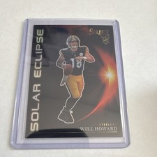 Panini 2025 Select Will Howard Solar Eclipse #6 RC Pittsburgh Steelers Case Hit