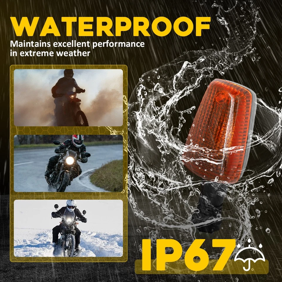 Indicador de luz de señal de giro trasero para Yamaha XT600 XT350 XT550 3UY-83340-00-00 Foto 3 de 4