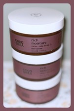 Bath  Body Works Coco Shea Rich Moisture 6.5oz Body Butter Cream x3