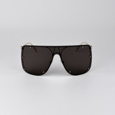 Alexander McQueen Men Sunglasses Gold Grey Sh...