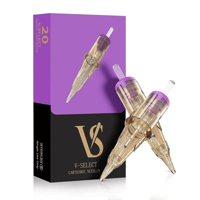 Cartridge Nadeln - 20 Stück #08 (3RL) Permanent Make Up SMP 0.25MM Round Liner 