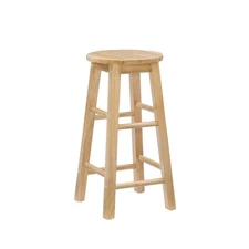 McMullen 24" Backless Indoor Round Counter Stool, Natural
