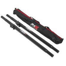Pro X Set of 2 Speaker Pole Mounts Adjustable 32"- 63"  With Bag