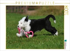 CALVENDO Puzzle Spielender Bobtail Welpe 1000 Teile Lege-Gr e 64x48cm Foto-Pu