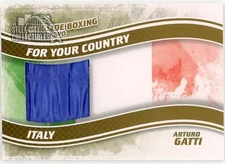 Arturo Gatti 2011 ITG Ringside Boxing Country Gold Trunks Card FYC-16 /10 (Blue)