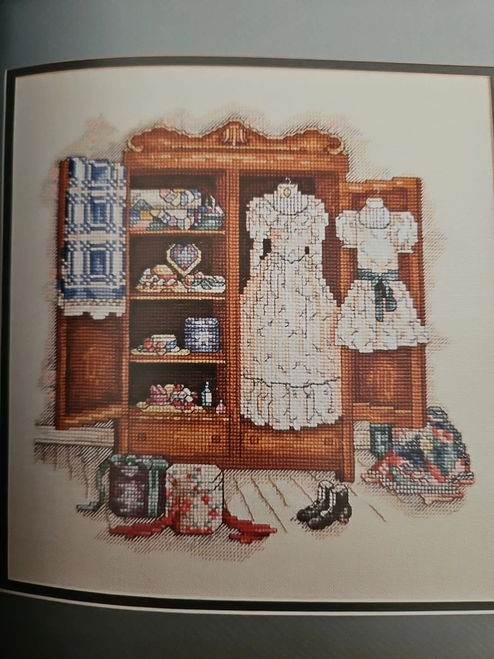 HTF Paula Vaughan GRANDMOTHER'S HOUSE Cross Stitch Pattern Book w/ 12 Designs - Image 2 of 4