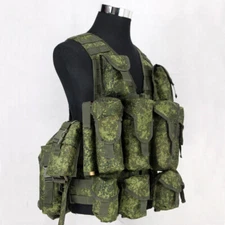 Russian A Set 6SH117 Combat Gear Army Replica Tactical Vest Molle with Bag In US