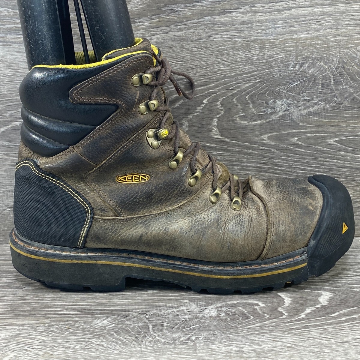 Keen Utility Work Boots Mens Size 13 Brown Leather Soft Toe Lace Up Round  Toe