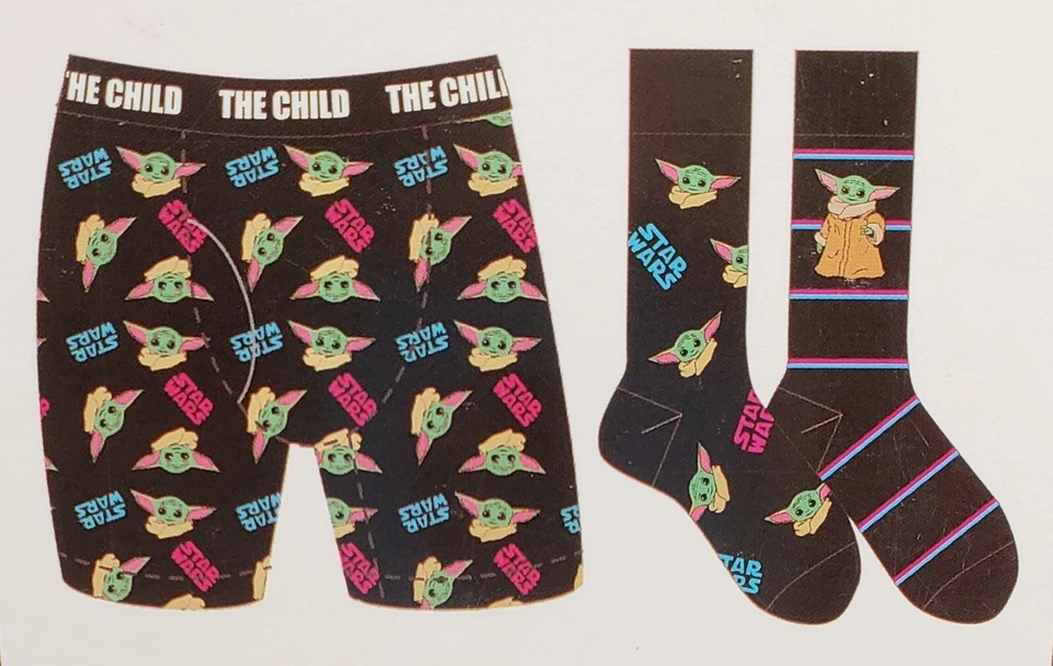 星球大战儿童拳击手内裤男式 M 码(31-34)和 2 双船员袜子礼品套装 — 第 2/4 张图片