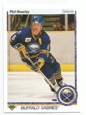 PHIL HOUSLEY 1990-91 UPPER DECK CARD NM-MT+/NM-MT CONDITION
