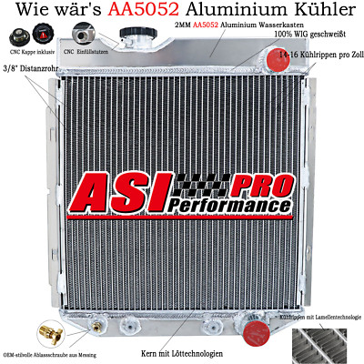 3 Reihe Kühler Für Ford Mustang 1964-1966 Falcon Mercury Comet 1963-65 Aluminium