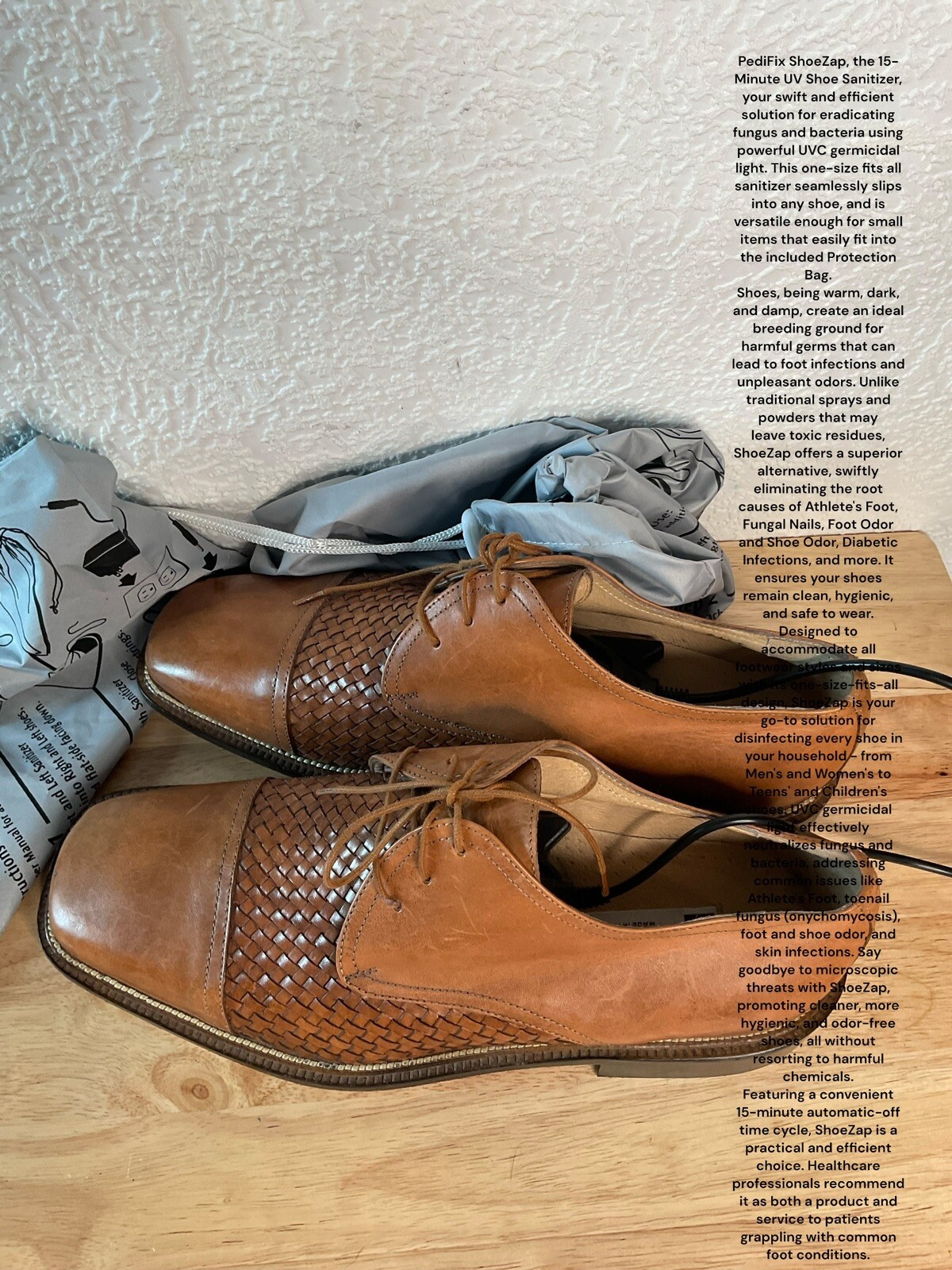 SAOLA Scarpe Bachrach Uomo Tg 10 M Marrone Stringate Oxford Pelle Abito Italia