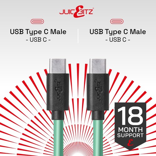 JuicEBitz® USB typu C Kabel do szybkiej ładowarki do iPhone 15 16e iPad Air, iPad Pro - Zdjęcie 33 z 81