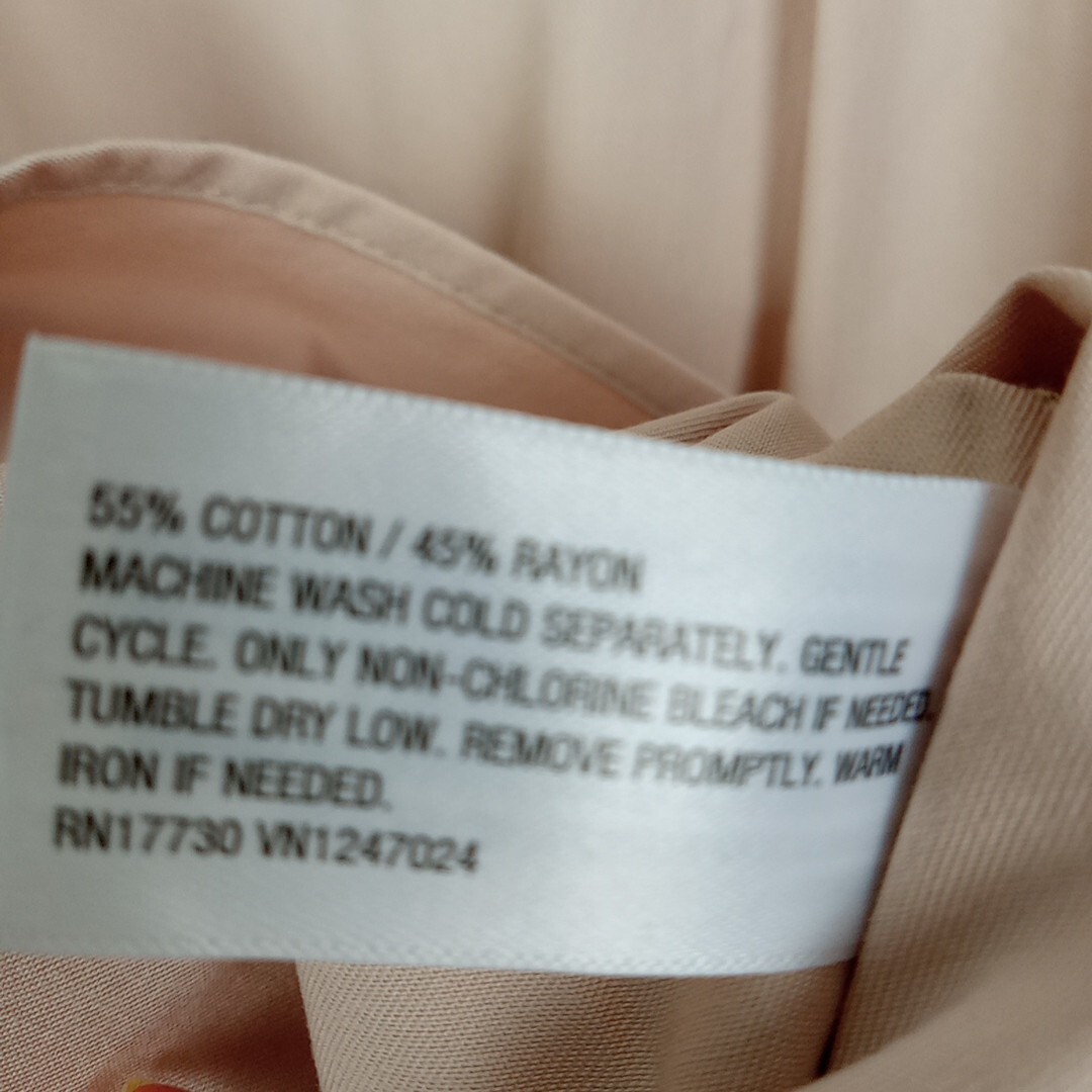 Future Collective Shirt Women's Medium Tan Button Up L/S Career Workwear Top