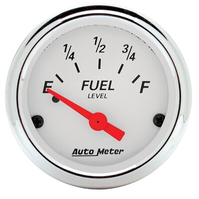 AutoMeter 1315 Arctic White Kraftstoffstandanzeige Fuel Level Gauge