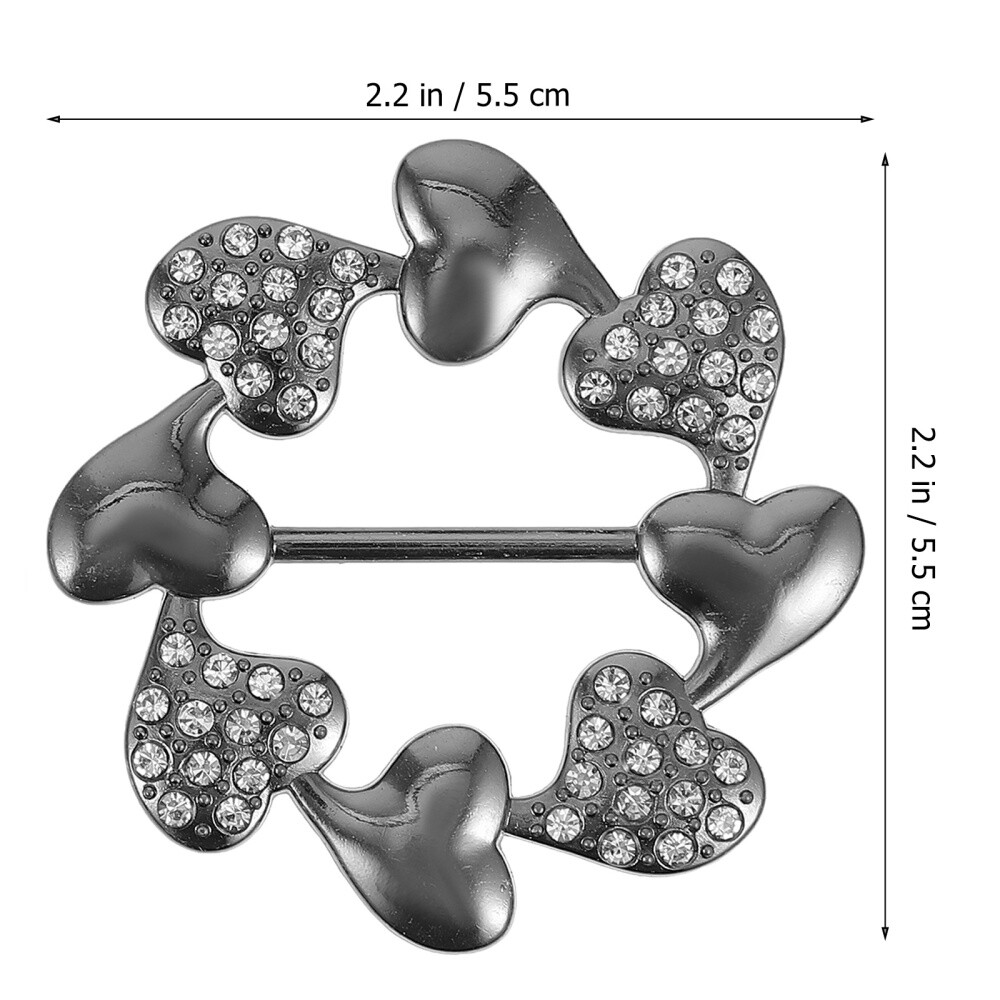2 Stück Schal Schnallen Metall - Vielseitige T-Shirt Clips Für Schals Und Kleidung