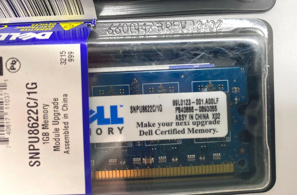 Dell SNPU8622C/1G 1GB PC2-5300U-555 Memory Module Upgrade 1GB New - Image 4 of 4