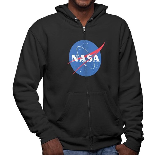NASA Logo Mens Full Zip Hoodie | eBay