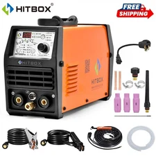 110V/220V HITBOX 4IN1 HF TIG Welding Machine ,Cold TIG /Pulse TIG/Stick ,200A
