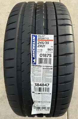 Set of TWO BRAND NEW 245/35ZR21 96Y Michelin Pilot Sport 4S Tires