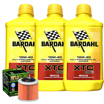 Set Service Bardahl Öl XTC 10W40+ Filter Für Muz � 500 Silber Star 1991>1998