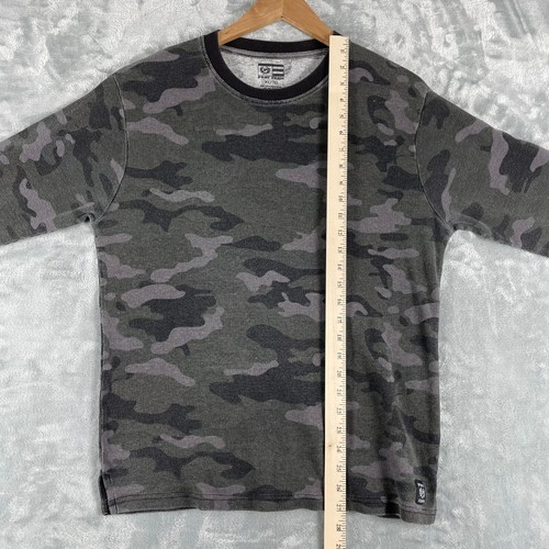 PHAT FARM Thermal Crew Long Sleeve Waffle Shirt, Youth XL, Camo Green - Picture 10 of 11
