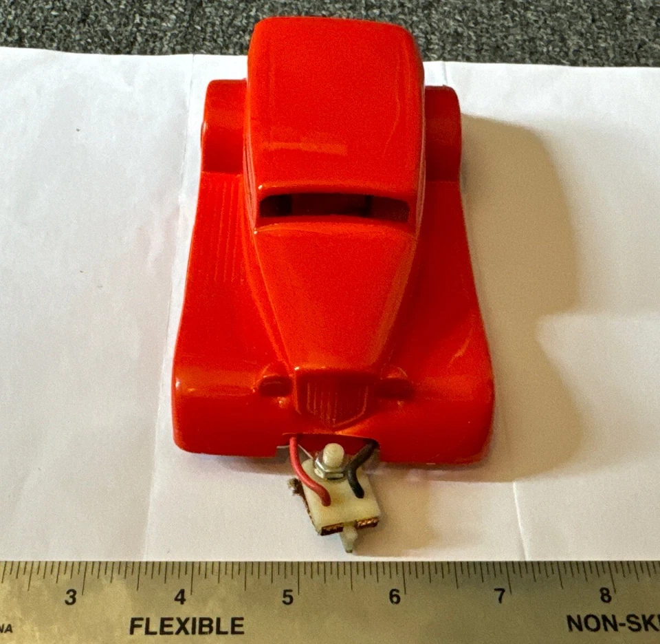 Parma Flexi 2 Slot Car Hand Built Orange Hot 1/24 1/32 Race Motor Body Chassis - Image 3 of 4