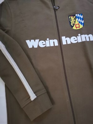 Jacke Sweatjacke ''Weinheim/Wappen'' für UNISEX 100% Baumwolle M