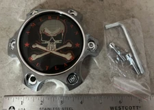 American Outlaw Chrome Wheel Rim Hub SMALL 6x114.3 Cover Center Cap BC-788S