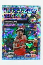 PATRICK WILLIAMS 2020-21 NBA OPTIC LOTTERY TICKET BLUE Cracked Ice Prizm #4