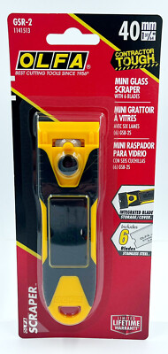 OLFA GSR-2 40mm Mini Glass Scraper Integrated Blade Storage New in Package