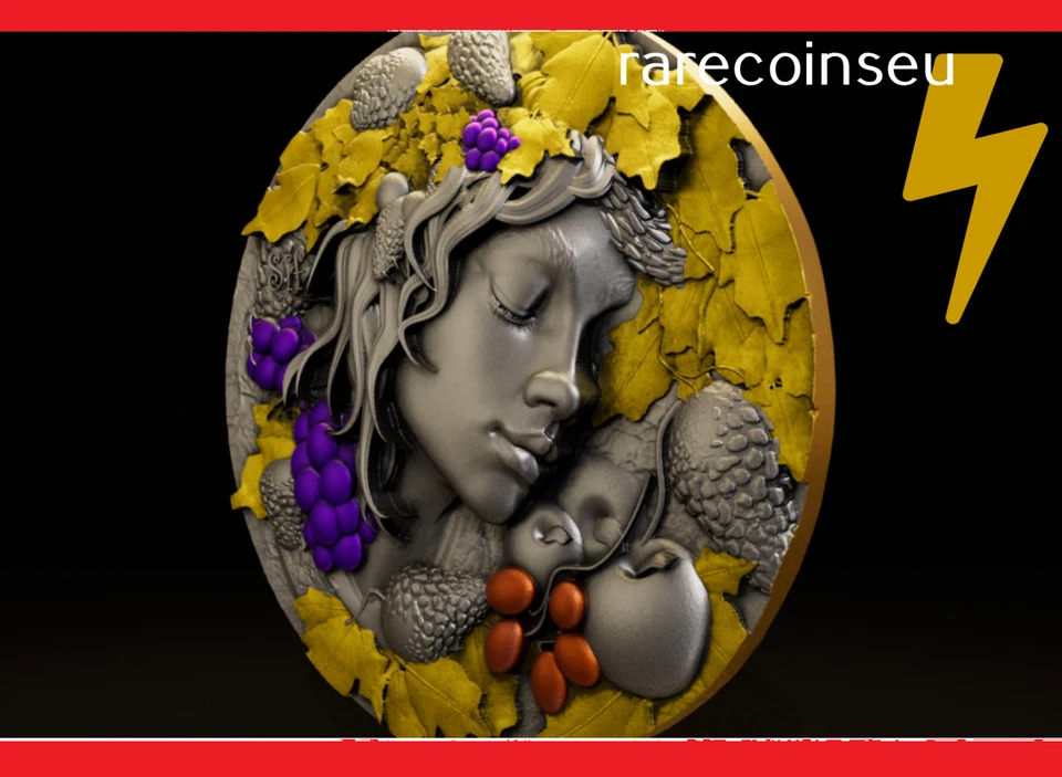 SIF Nordic Blessing 2 Oz Silver Coin 2000 Francs Cameroon 2025 - Bild 4 von 4