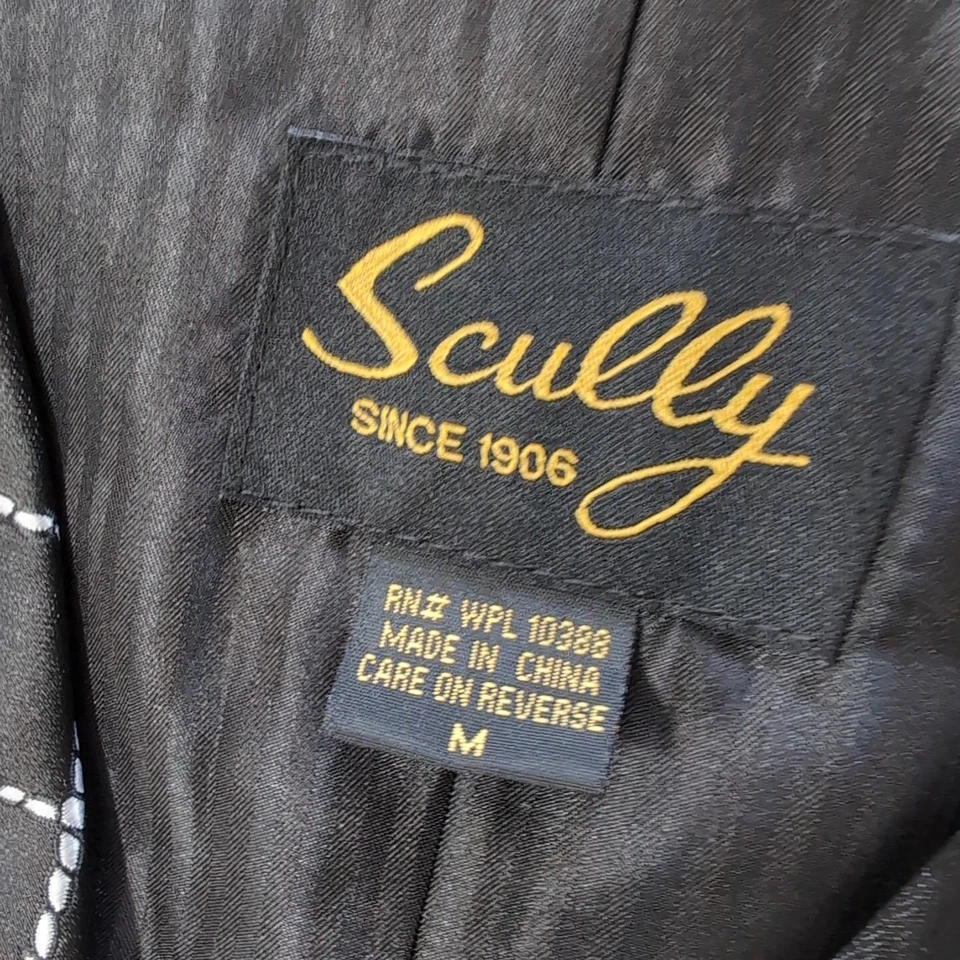 Skully Men's Formal Silver & Black Argyle 4-button Size Med Vest - Image 2 of 4