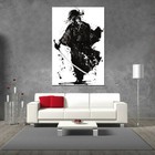 Huge Large Big Poster Thin Canvas Wall  Art Print Home Decor Japanese Samurai 01
