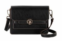 U.S. Polo Assn. Argentario Flap Crossbody Bag UmhäNgetasche Tasche Black Schwarz