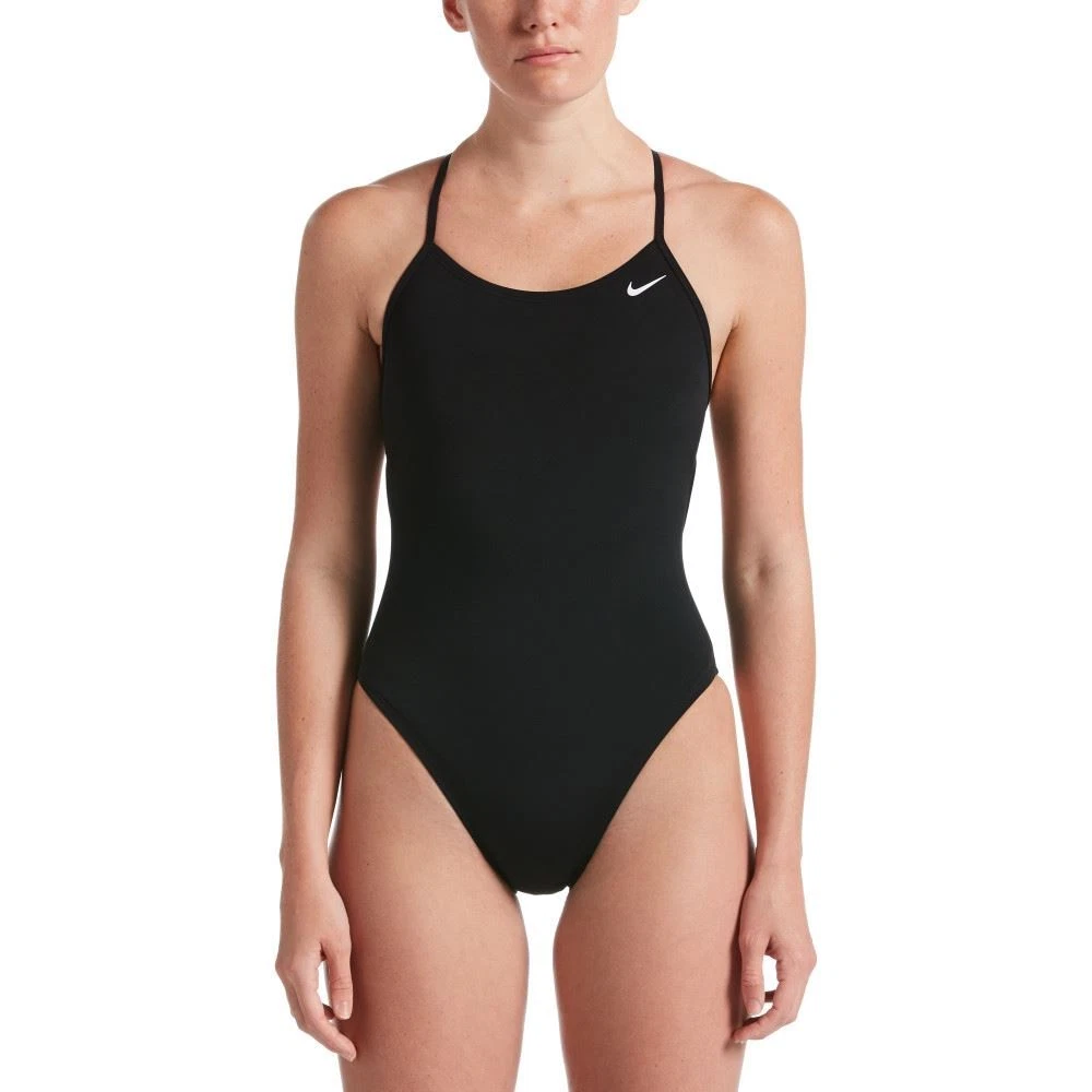 Nike Swim Women's Lace-Up Tie-Back One-Piece Swimsuit.