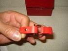 100% AUTHENTIC NEW MEN FERRAGAMO GANCIO RED LEATHER BRACELET — photo 2