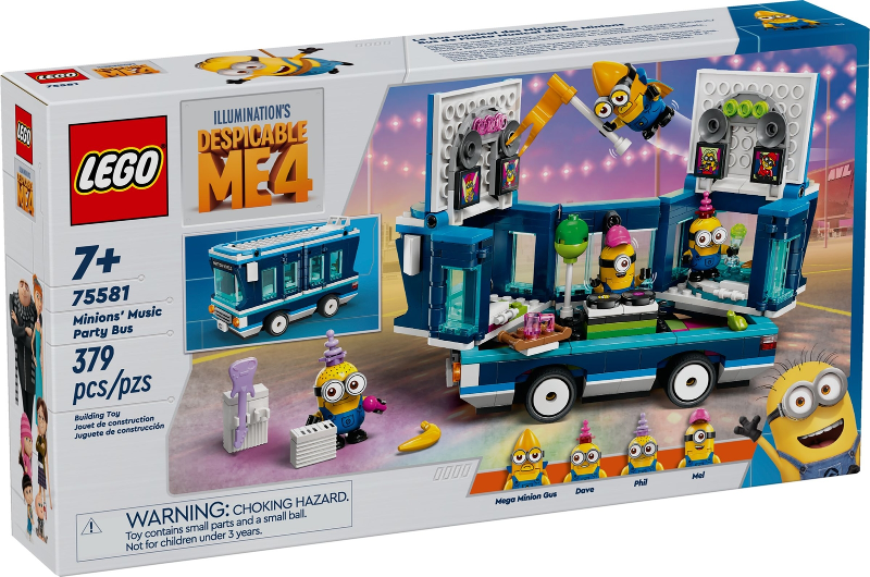 Lego Minions' Music Party Bus 75581 Despicable Me and Minions