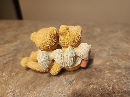 Vintage Cherished Teddies Heart To Heart Love 1994 Figur #869082 Valentine  - Bild 2 von 5