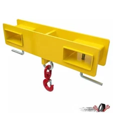 Forklift Lifting Hook W/ Swivel Hook and 2 L-Screws Hoist Attachment 6600LBS