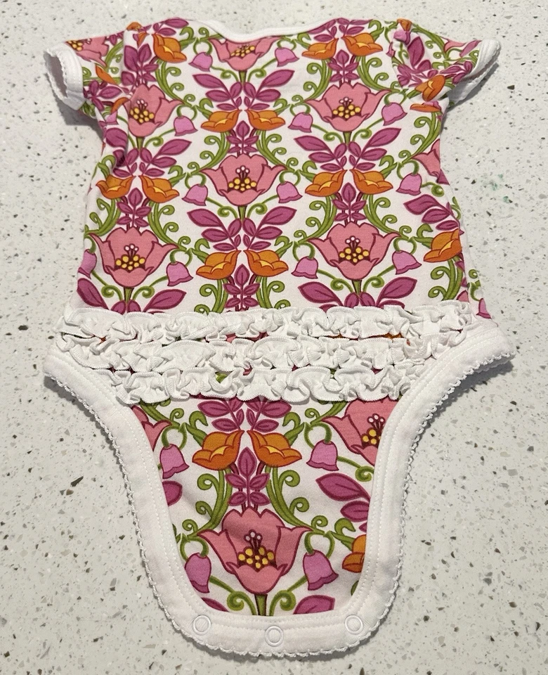 Vera Bradley Baby девочек 3-6 месяцев Lilli Bell розовый цветочный цельный защелки - Изображение 3 из 3