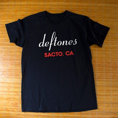 Deftones SACTO CA Vintage Style Tour Metal Unisex Black T-shirt Size S-5XL
