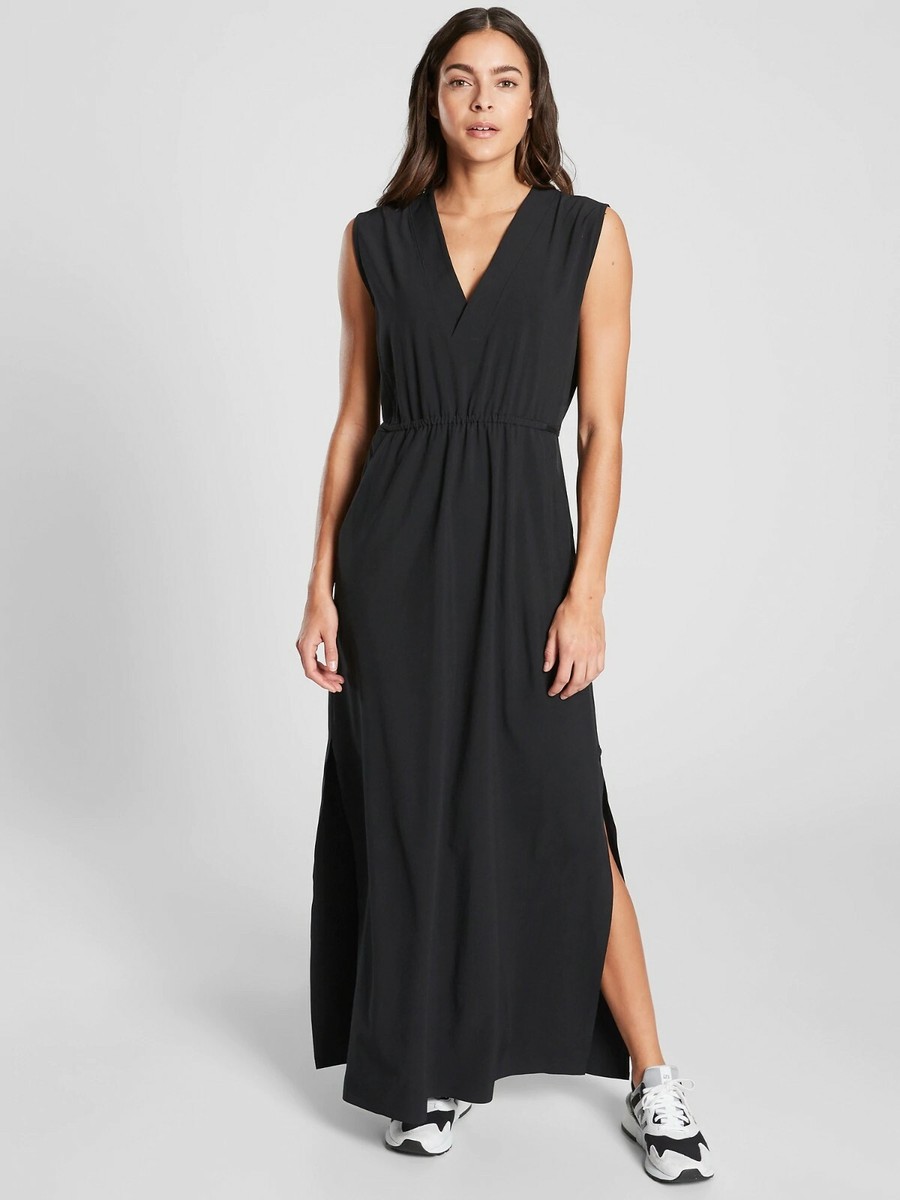 marlow maxi dress athleta NWT Athleta Marlow Maxi Dress, BLACK SIZE S #558664 Z0930H