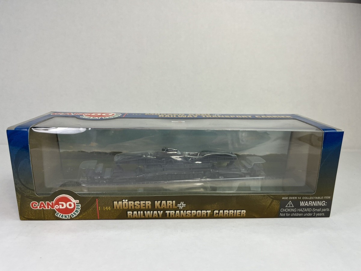 【CAN.DO 1/144 MORSER KARL】RAILWAY T C Dragon Mörser Karl Railway Transport Carrier Black 20139 1/144